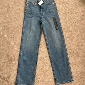 J. Crew Women's Stovepipe Straight Leg Blue Jeans NWT size 25